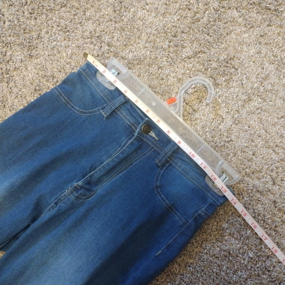 Classic Blue Stretch Waist Flare Jeans - Picture 4 of 7